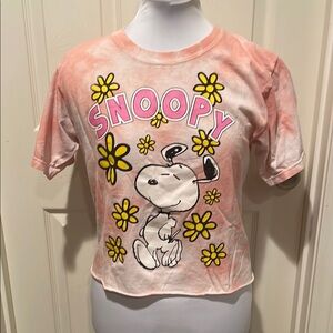 Snoopy Women’s Tie-Dye T-Shirt - orange